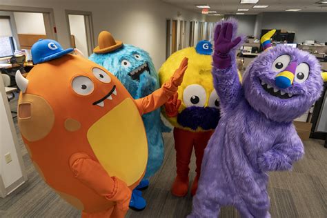 Mascot suits in proximity